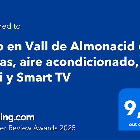 Piso En Con Vistas, Aire Acondicionado, Wifi Y Smart Tv * Vall de Almonacid